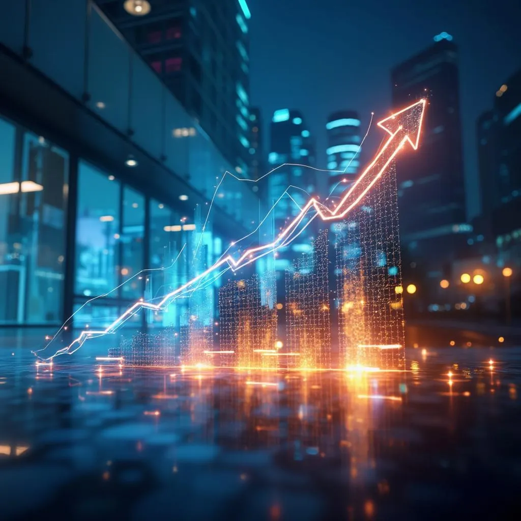 Visión futurista de crecimiento financiero en Argentina